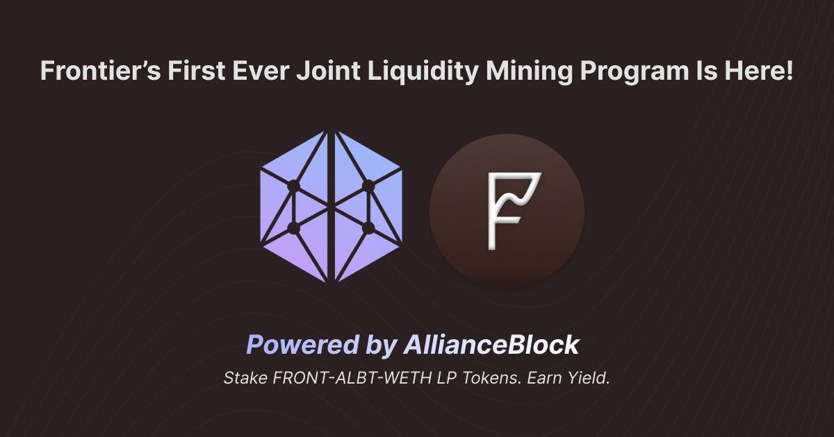 Joint Liquidity Mining Campaign with AllianceBlock